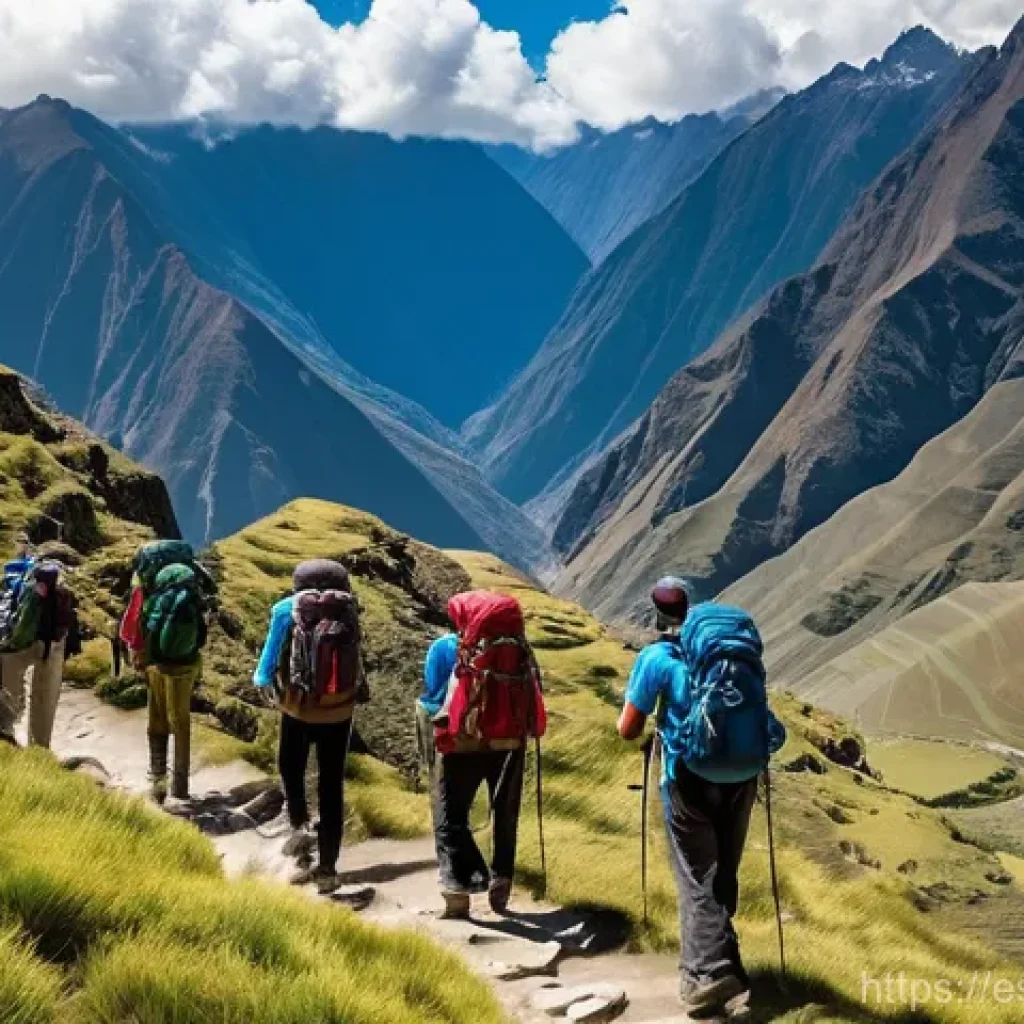 페루 기후 계절별 특징 - Majestic Andean Trek in the Dry Season**
"A breathtaking panoramic view of the Peruvian Andes during...
