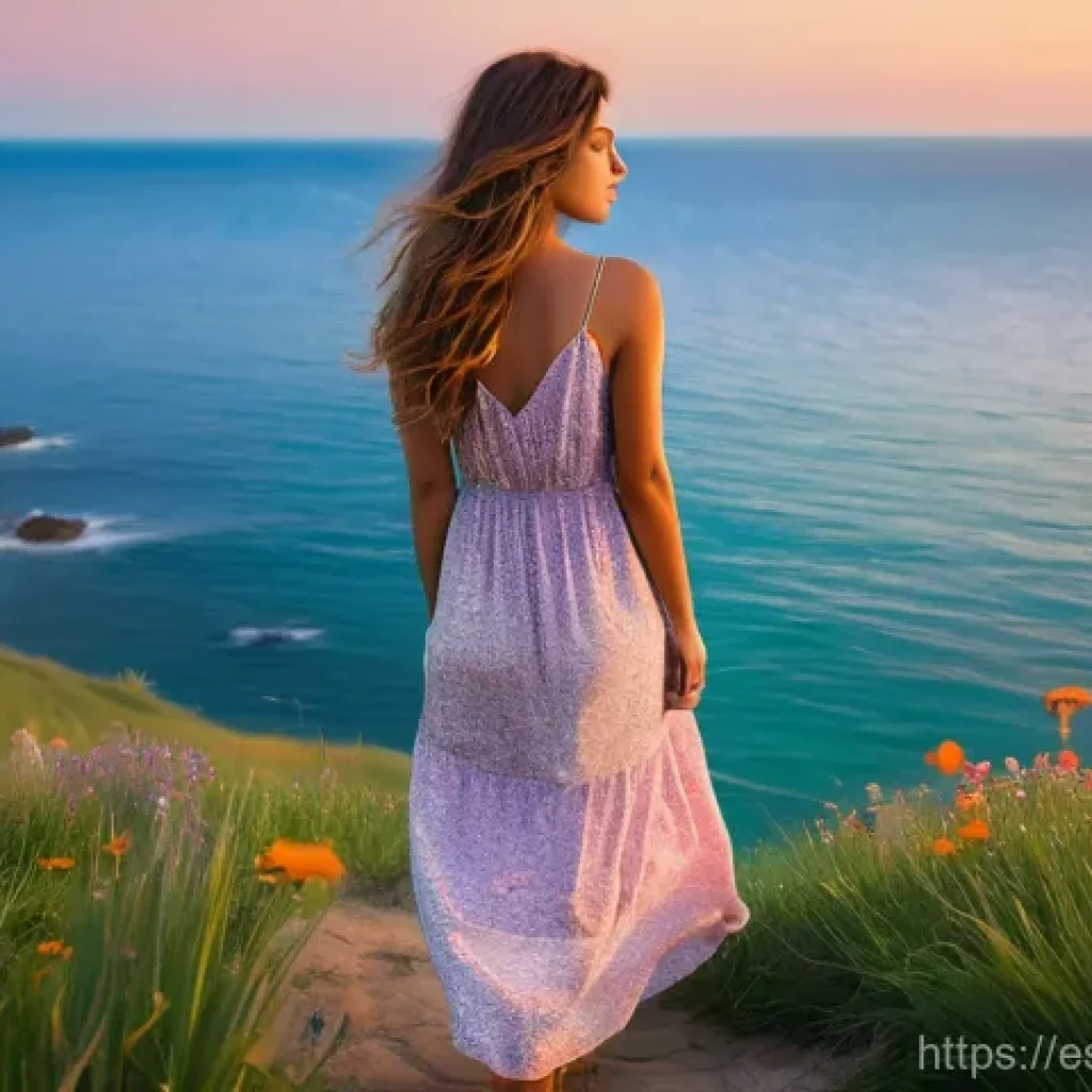 페루에서 가장 맛있는 과일 - **Prompt 1:** A young woman, approximately 20-25 years old, with long, wavy brown hair, wearing a st...