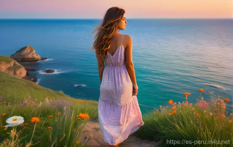 페루에서 가장 맛있는 과일 - **Prompt 1:** A young woman, approximately 20-25 years old, with long, wavy brown hair, wearing a st...