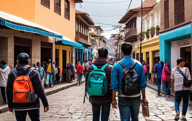 페루에서 가장 위험한 지역 - **Urban Exploration in a Vibrant Peruvian City**
    "A vibrant and bustling street scene in the his...