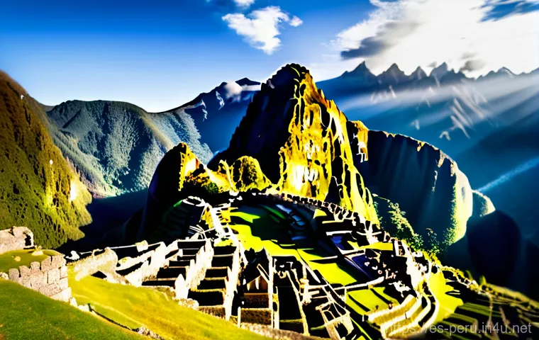 마추픽추 여행 꿀팁 - **Prompt 1: Sunrise over Machu Picchu**
    A breathtaking, wide-angle shot of the ancient Inca city...