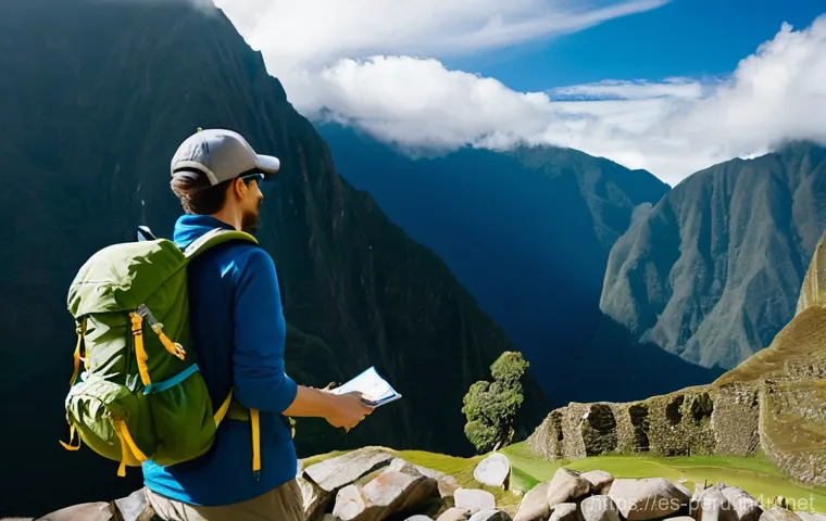 마추픽추 여행 꿀팁 - **Prompt 2: Panoramic Train Journey through the Sacred Valley**
    An interior view from a modern t...